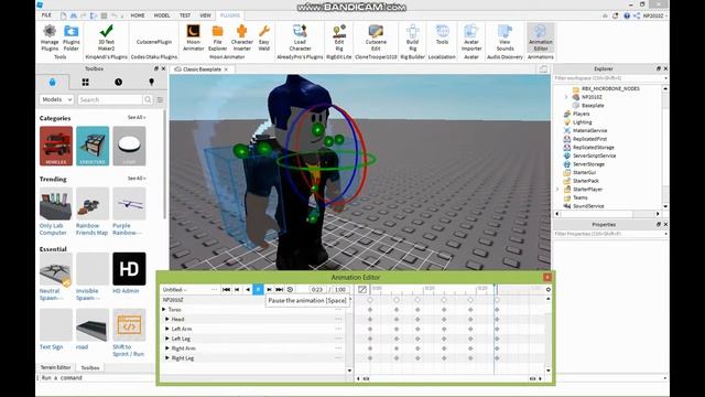 Как сделать анимацию сальта в Roblox Studio смотреть онлайн