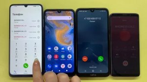 Incoming Call Samsung Galaxy S9 and Honor X7a Vs Outgoing Call ZTE Blade A51lite and Neffos X20Pro