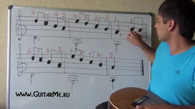 НОТНАЯ ГРАМОТА для гитаристов - Урок 14-1. ПЬЕСА №4. GuitarMe School | Александр Чуйко