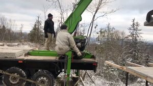 Самодельные полуприцеп+манипулятор для пикапа