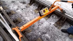 Работа путеизмерительной тележки ПТ-7МК по стрелочным переводам