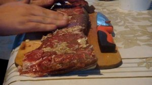 то что любят в Казахстане. рулет из вяленой конины