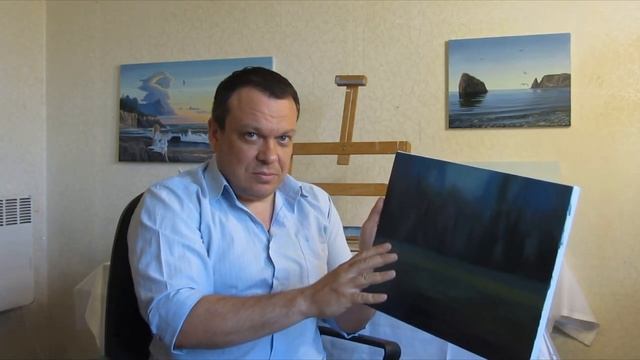 Как нарисовать лес ? Живопись маслом. Рисуем вместе березовую рощу. смотреть онлайн