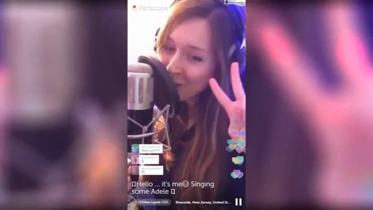 Periscope Dina Layzis - Hello ... it's me Singing some Adele смотреть онлайн