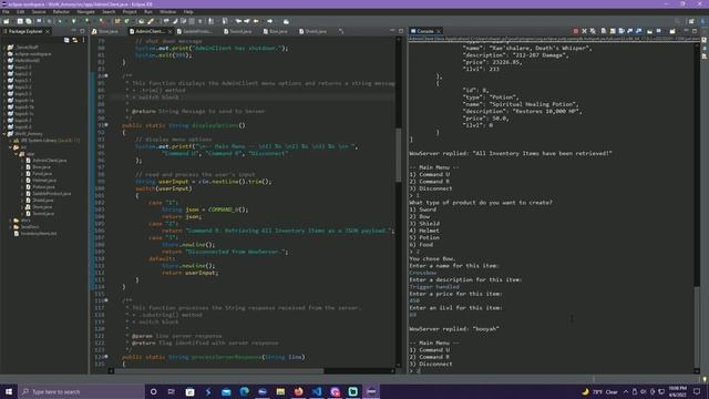 Java 'Server-Client' Store Project Demonstration (Milestone 6 Screencast) смотреть онлайн