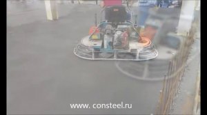 Производство промышленных полов с топингом