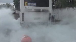 Система пожаротушения автобуса ЛИАЗ. Испытания