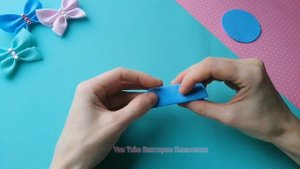 Без Шаблона! Бабочки из Фоамирана ? МК Бантик-Бабочка своими руками