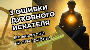 3 ошибки духовного искателя. Не наступай на эти грабли!