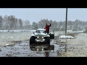 И снег и болото! Катаемся на снегоболотоходе! 4 мая 2024г. Екатеринбург!