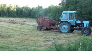 ТРАКТОР мтз82.СЕНОКОС.ДеРЕВНЯ.
