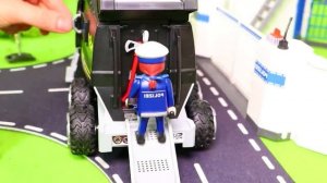 Экскаватор, трактор, Пожарные машины и полицейские машины для детей