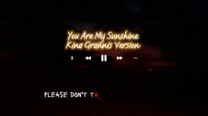 You Are My Sunshine (Lyrics) | Kina Grannis Version