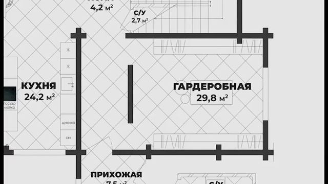ТРАВЯНИСТЫЙ ДИВАН. Обзор дома из бруса.