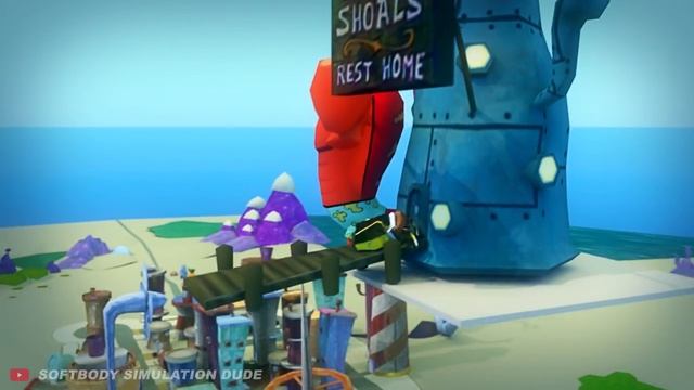 SpongeBob worst day ever  - [softbody simulation]