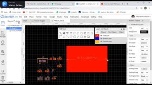 4  Layout Designing of 5V Power Supply Circuit (Single Sided PCB) || PCB Designing With EasyEDA