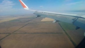 Посадка самолета А-320 в аэропорту Гумрак г. Волгоград