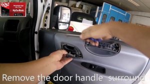 Fiat Scudo (2007-2016) door panel removal