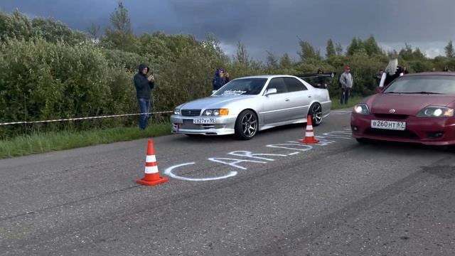Открытие сезона 2021! Toyota Chaser Tourer V VS Hyundai Tiburon 2.7 V6