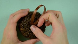 Новогоднее Украшение! Шар Из Кофейных Зерен!