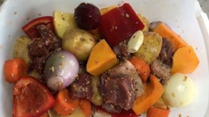 “Еда своими руками» Рагу из баранины с овощами