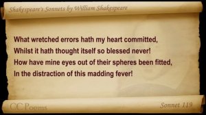 Sonnet 119 by William Shakespeare