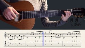 The Sound of Silence - Simon and Garfunkel (Fingerstyle Tutorial with TAB)