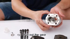 Разборка гидравлического шестеренчатого насоса ALP