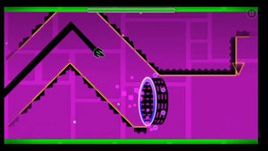 мой первый уровень в Geometry Dash