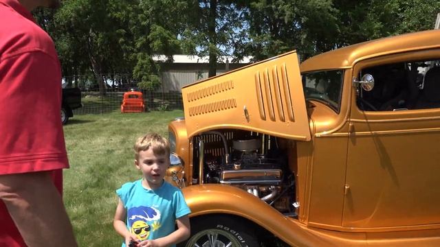 1935 Chevy PickUp Truck - BIG Exhaust Sound - Gears and Ears Cars Show - MSRA смотреть онлайн