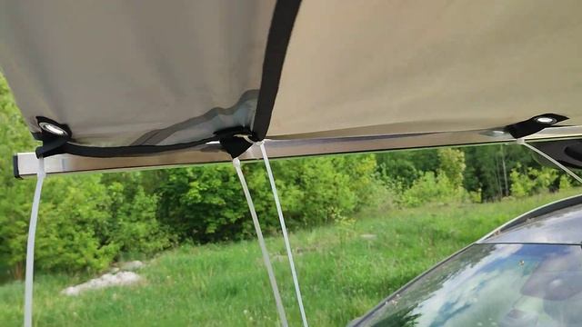 Легкий тент-маркиза на релинги. смотреть онлайн