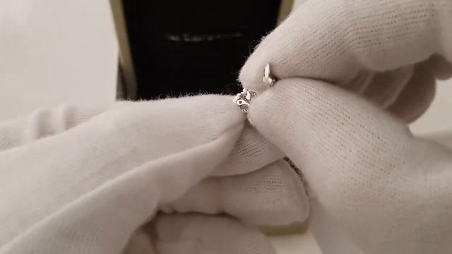 ОБЗОР Van Cleef  Vintage Alhambra серьги, белое золото