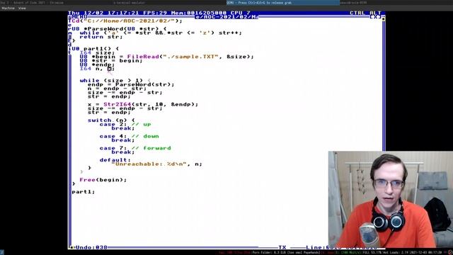 AoC 2021 in TempleOS — Day 02 смотреть онлайн