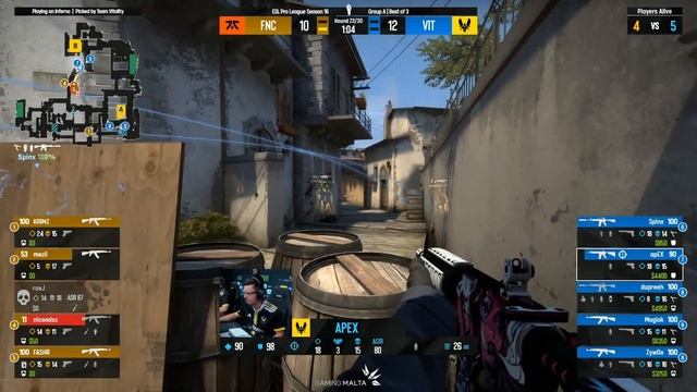 CS:GO PROS & CASTERS REACT TO SPINX PLAYS смотреть онлайн