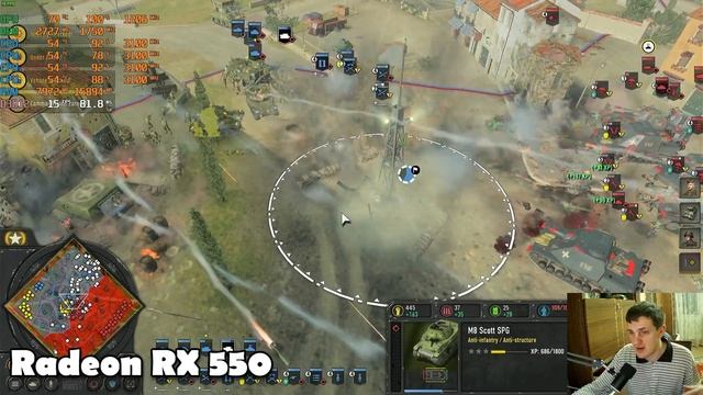 Company of Heroes 3 на слабом пк RX550