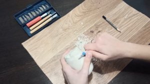 Фигурка из гипса/ Резьба по гипсу/ Plaster Figurine/ Plaster Carving