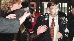 Bill Gates Pie in Face in Brussels, Belgium 1998