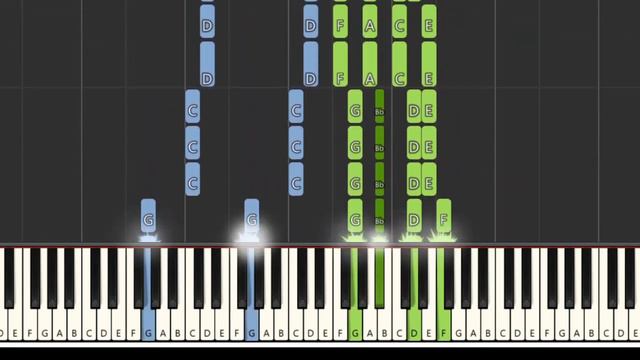 Crystal Waters - Gypsy Woman (D Minor) [Synthesia] (Piano tutorial)