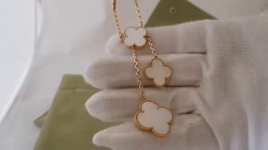 Обзор ювелирного украшения Van Cleef & Arpels  Magic Alhambra 6 motifs подвес, оригинал!