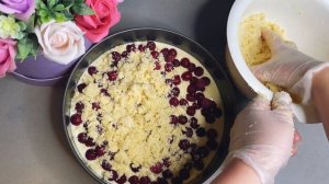 ВИШНЁВЫЙ КРАМБЛ. ПИРОГ С ВИШНЕЙ