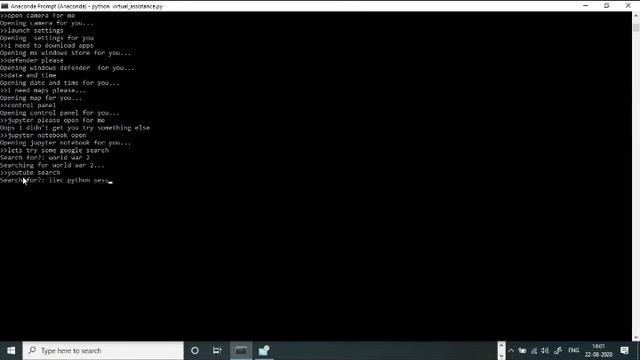 Python virtual assistant with OS and pyttsx3 module only..|IIEC contest