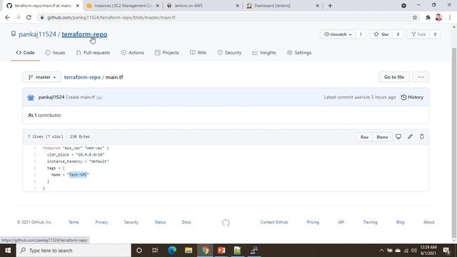 #22 | Jenkins and Terraform Integration using Git | How to execute Terraform code using Jenkins |Ia