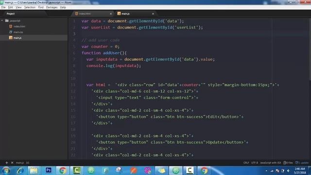 Javascript CRUD App in Hindi part-3