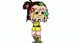 клип ярко жёлтые очки