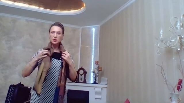 Красиво повязать палантин весной смотреть онлайн