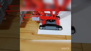 Мини гусенечный кран из лего техник