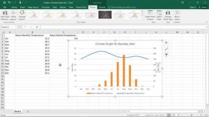 Create a climate graph in excel