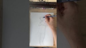 Рисуем человека масляной пастелью. Часть первая.