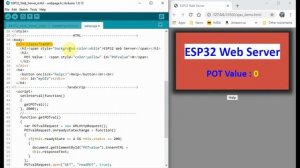 ESP32 Web Server using AJAX