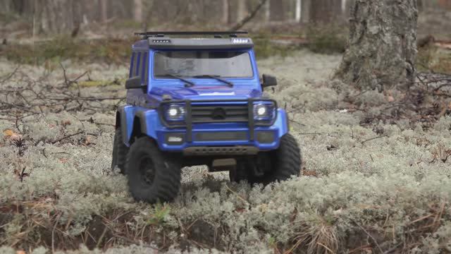 Катаем радиоуправляемый внедорожник Traxxas Trx-4 Mercedes-Benz G500 по лесу